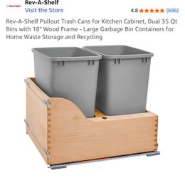 Rev A Shelf 35 Qt Garbage And Recycle - New/Never Used