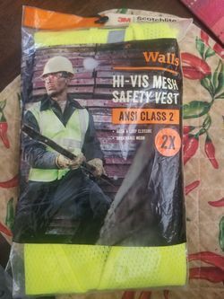 Men's safety work vest - 2X
