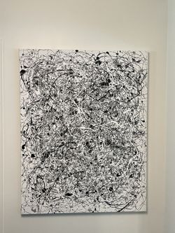Large Art Canvas Painting Jackson Pollock 3.5ftx5ft