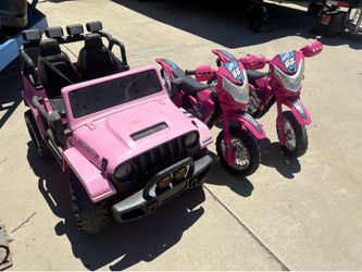 Pink battery power vehicles