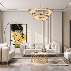 Velvet Sofa & Loveseat