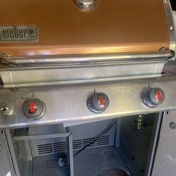 Weber Genesis E-310 BBQ Grill Propane (Orange) For Sale