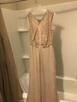 Rose gold dress, size 10