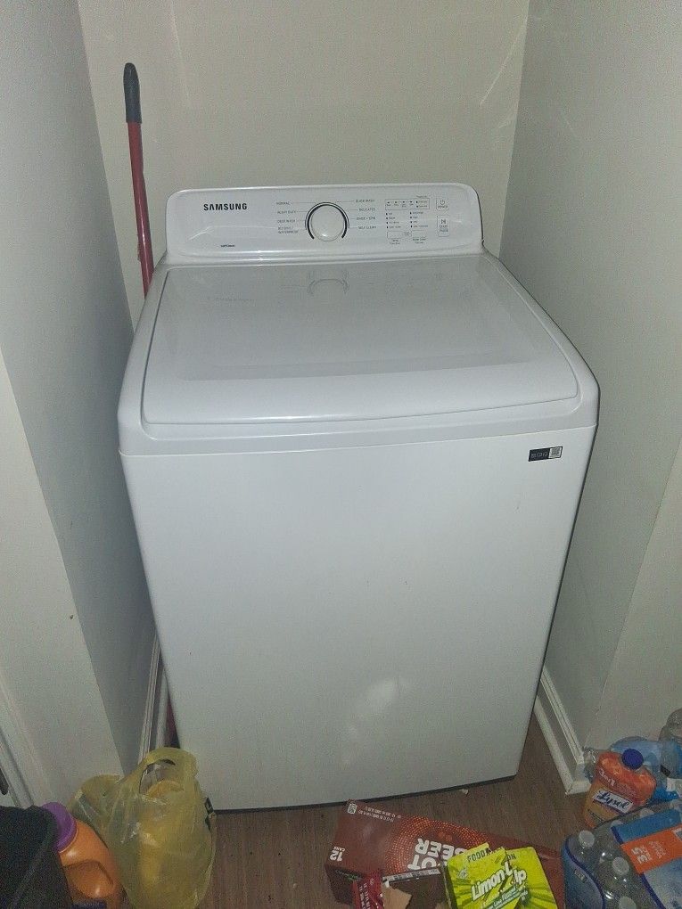 All White Washer Machine N Dryer