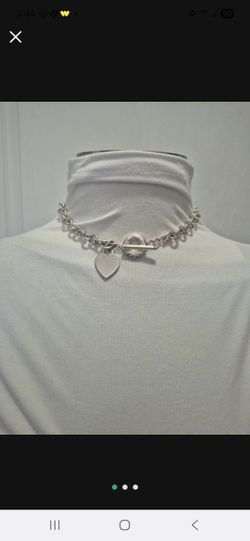 Tiffany 925 Silver NECKLACE with Heart Tag