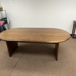 Large Hardwood Conference Or Dining Table 