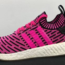 ADIDAS NMD R2 PK  PINK AND BLACK SIZE:11 MENS