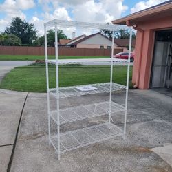 Fully assembled STYLE SELECTIONS 5-tier 48x18x72 Wire Shelving Unit
