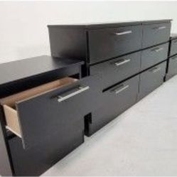 Dresser And 2 Nightstands - Cómoda Y 2 Mesitas De Noche 