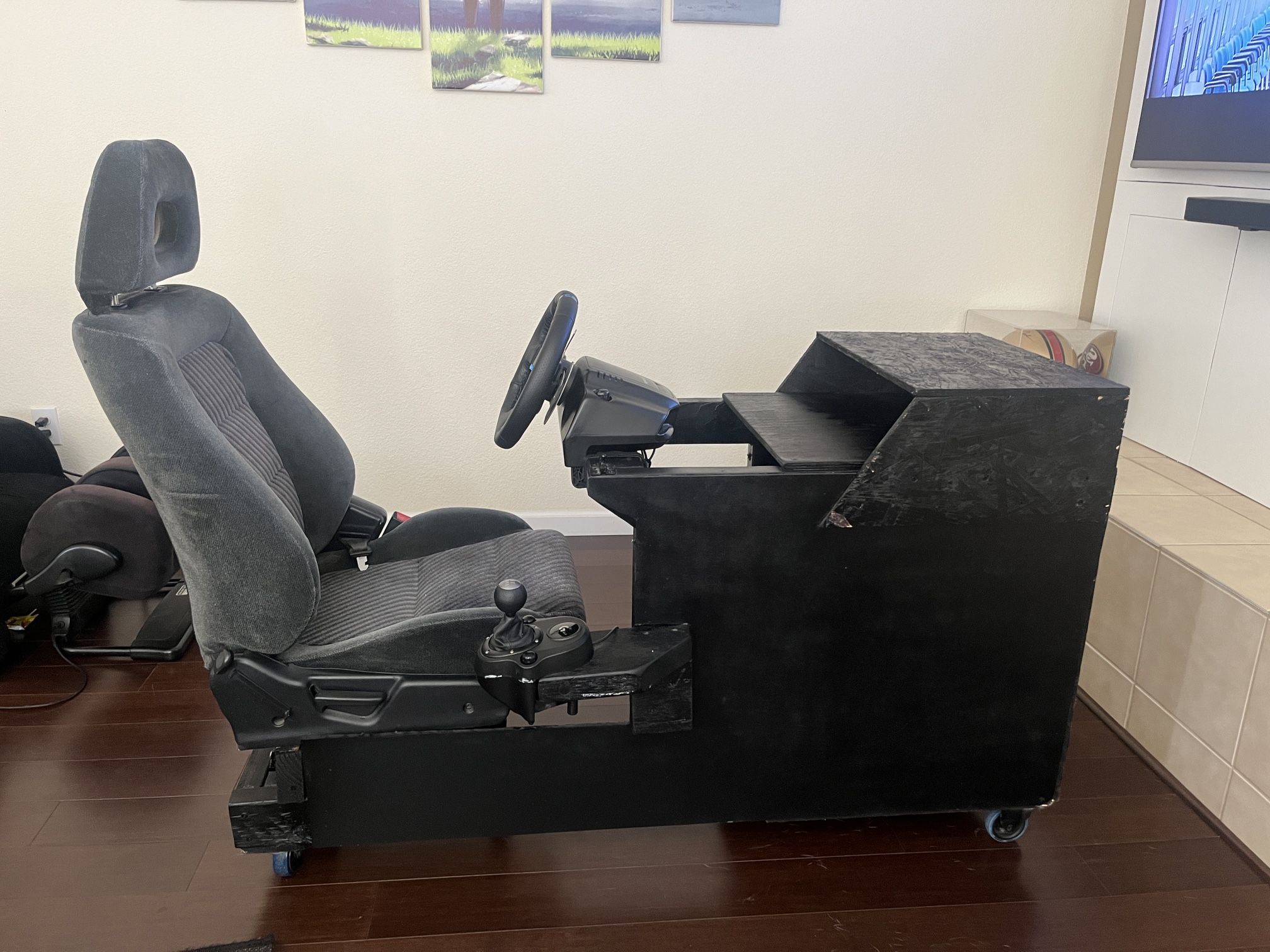 Logitech G29 Steering Wheel With Custom Racing Similator