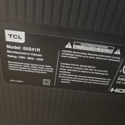 TCL 65 Inches Television 