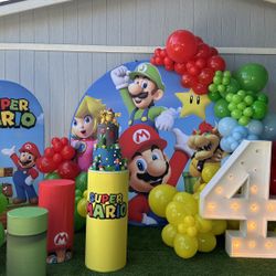 Mario Bros Birthday Decoration 