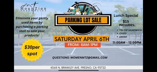 Parking Lot Sale