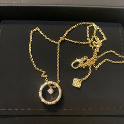 Necklace with box and bag