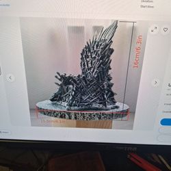 Iron Throne Fantasy Resin Decor