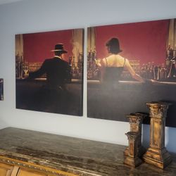 2 Lg Cool Paintings 