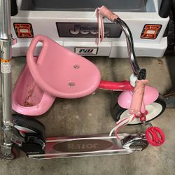 Pink Radio flyer Trike