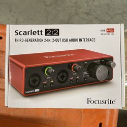 Scarlet 2i2 Focusrite Interface 