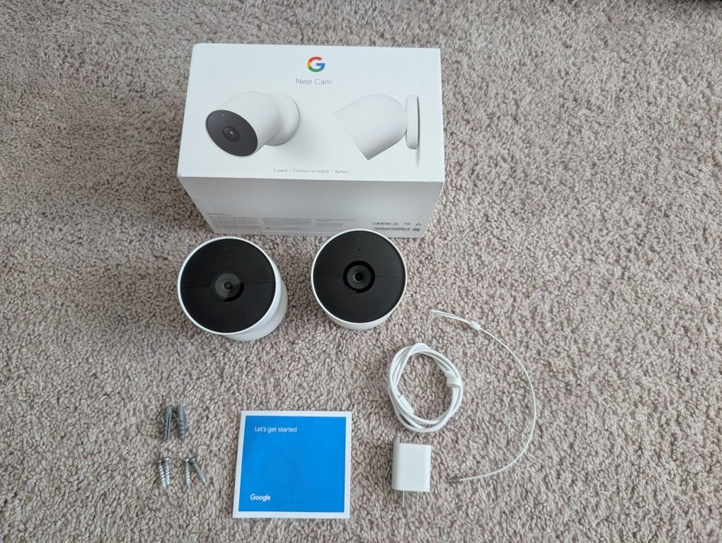 2 Pack Nest Cam 2 Outdoor Indoor Battery 
