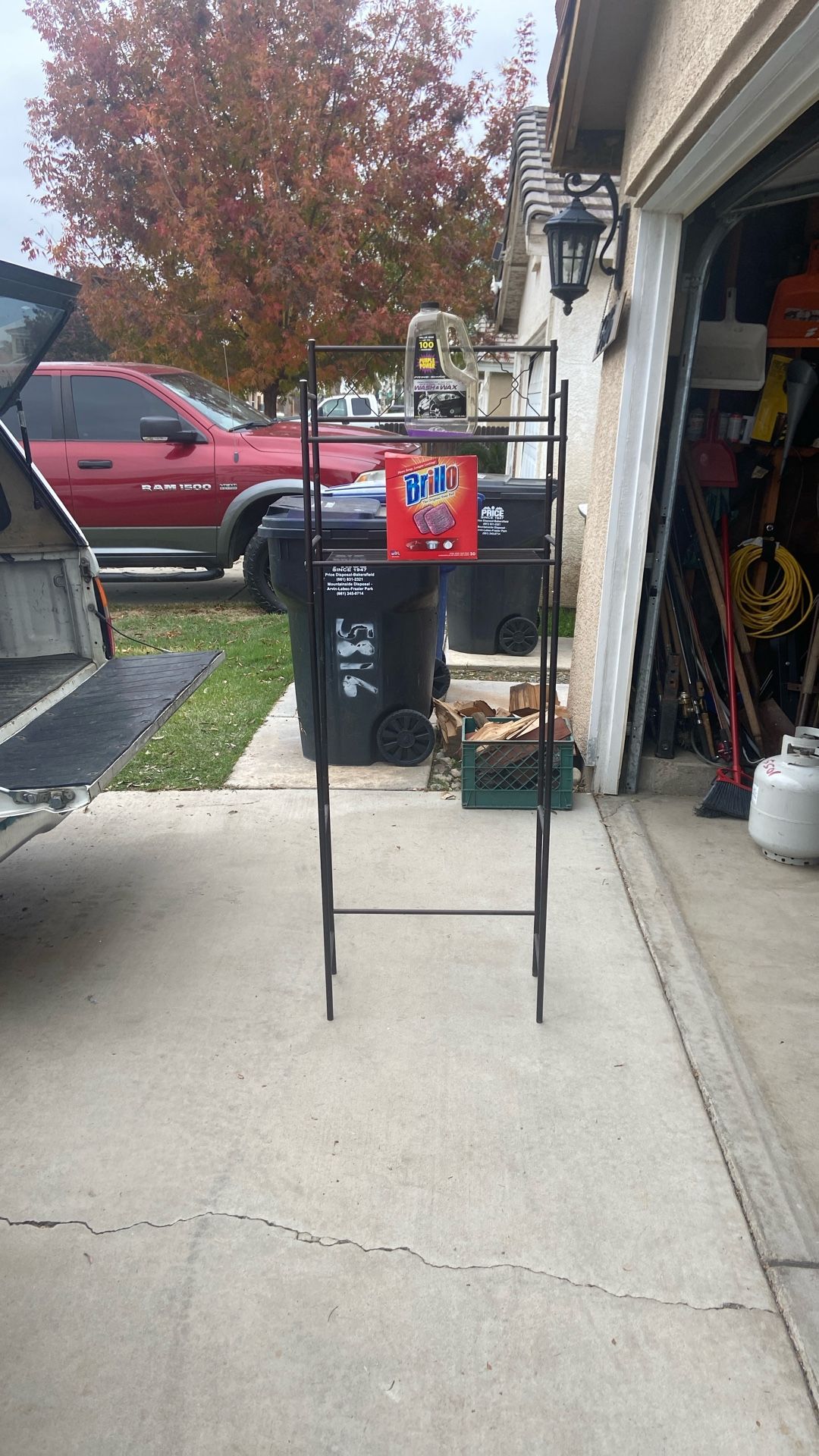Behind Toilet Shelves