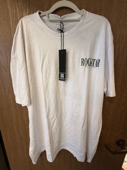 Rockstar Original Dayte Nite White Graphic T-Shirt (XXL)