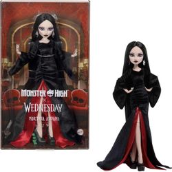Monster High × Wednesday Morticia Addams Doll In Hand Ready To Ship Sealed