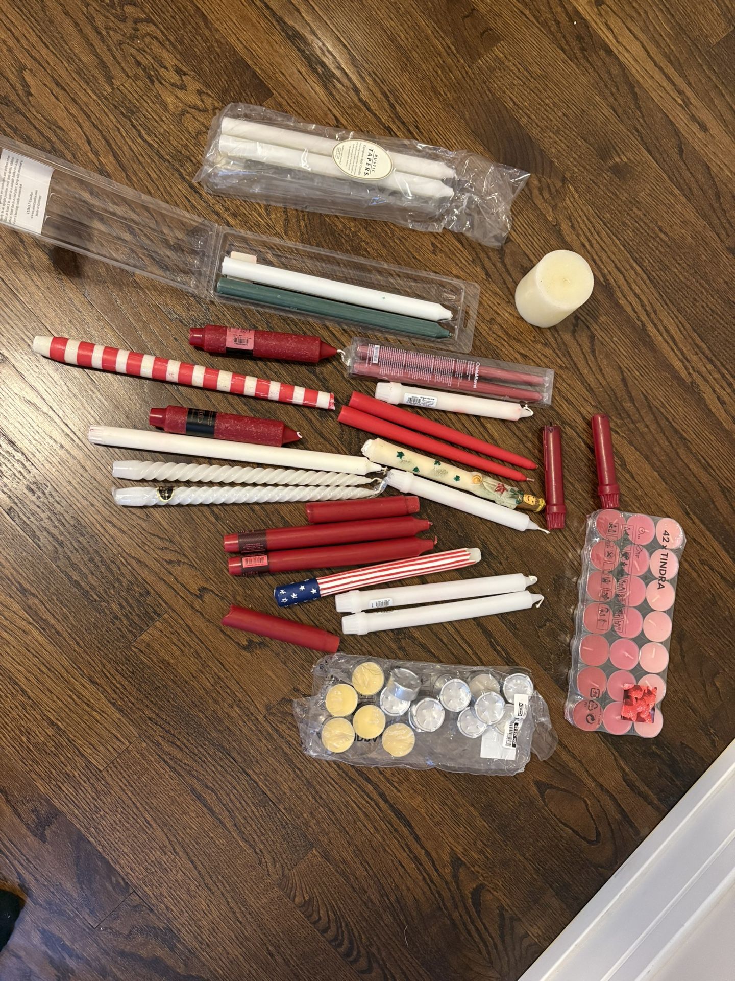 Large Candle Set – Mixed Styles & Colors