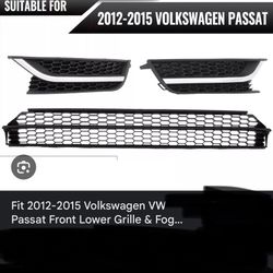 2012-2015 Vw Passat Fog Light Covers Front 