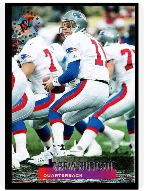 1995 Topps Stadium Drew Bledsoe New England Patriots #290