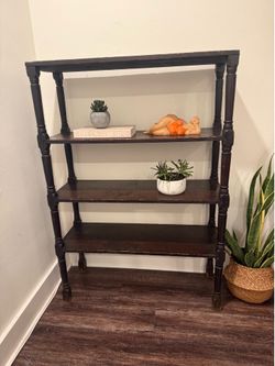 Antique Wooden  Display Bookshelf