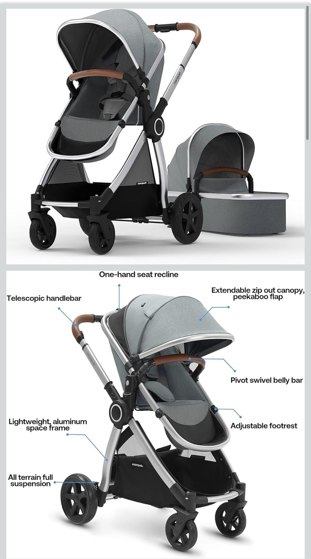 Mompush Ultimate 2 Baby Stroller
