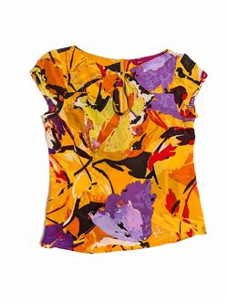 Nanette Lepore 100% Silk Floral Blouse