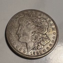 1921-D Silver Morgan Dollar Last Year Of Production For Morgan Silver Dollars. Very Collectible Coin.