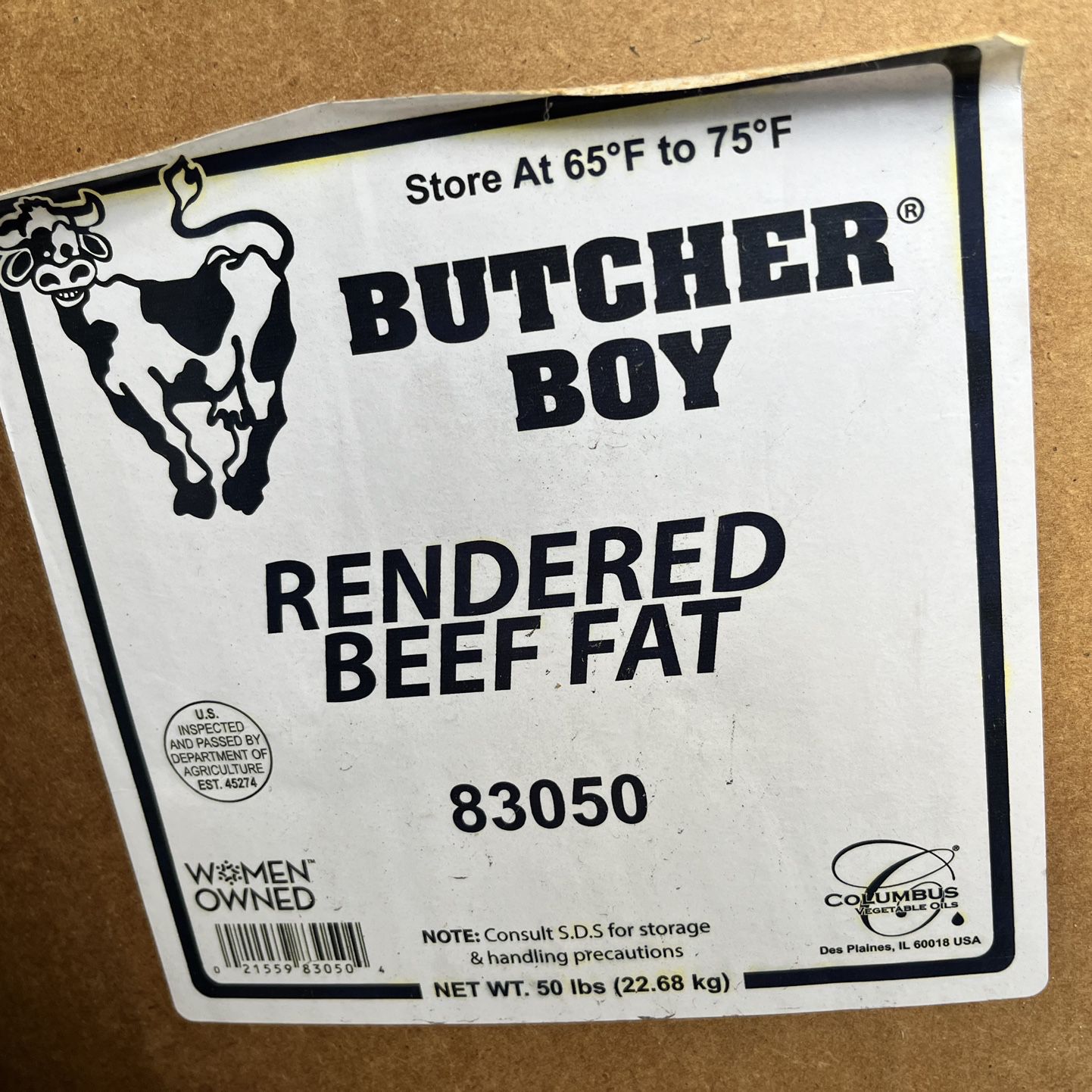Rendered Beef Fat 