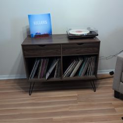 Wood Record Table