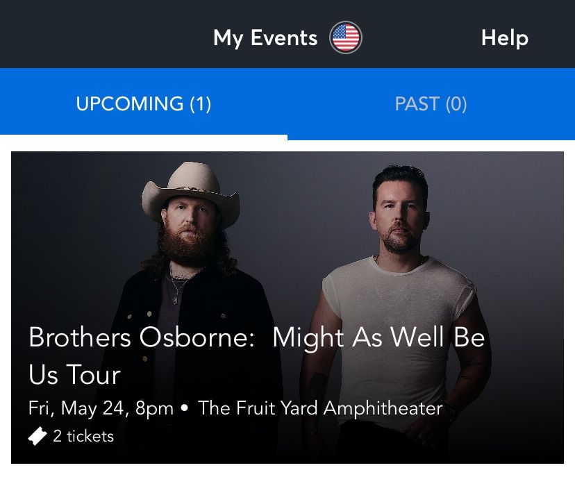 Brothers Osborne Tickets (x2)