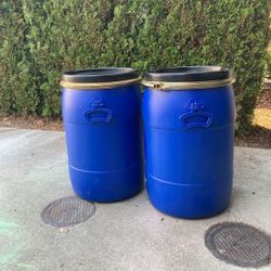 Food grade plastic barrels 15.85 Gallon 