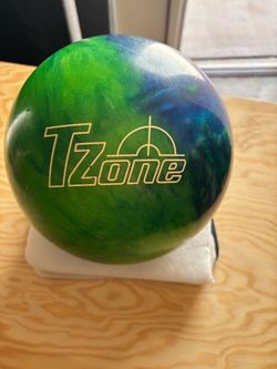 Brunswick T-Zone Bowling Ball Green Blue 9lbs