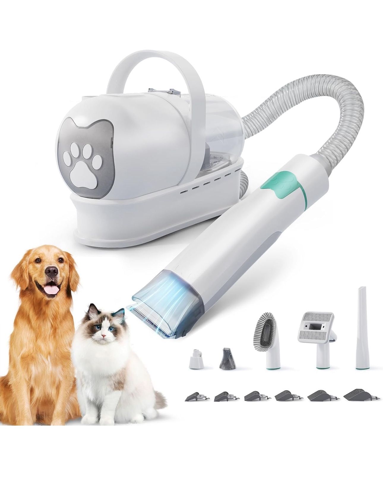 🔥NEW🔥 Dog Grooming Kit, Pet Grooming Vacuum with Pet Clipper Nail Grinder