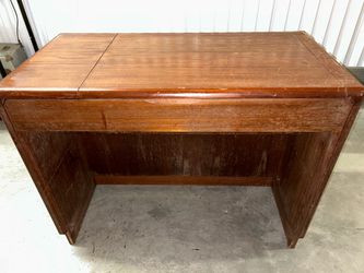 Vintage Nils Johnson Wood makeup table with Drawer