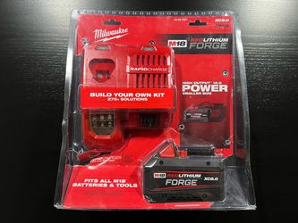 Milwaukee M18 18V Lithium-Ion REDLITHIUM FORGE 8.0 Ah Starter Kit 48-59-1881