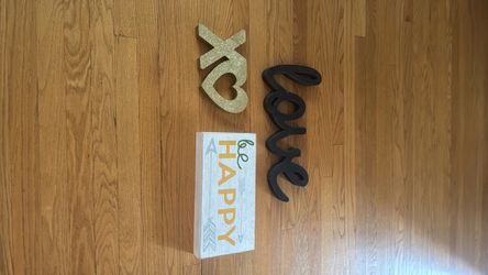 Home Decor Sign Set of 3