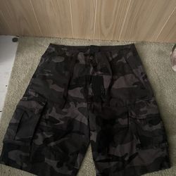 CSG Black And Grey Jorts