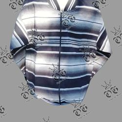 Mexican Serape Traditional Jorongo Blanket Alike Jacket.