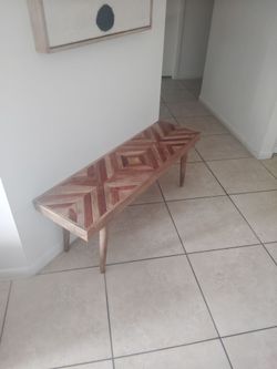 Wooden bench