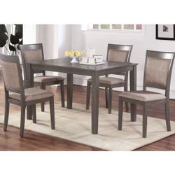 5 Piece Dining Set Brand New In Box Brown Firm Price $340