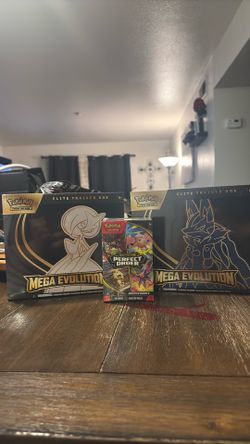 Mega evolution etbs and 6 pack of perfect order