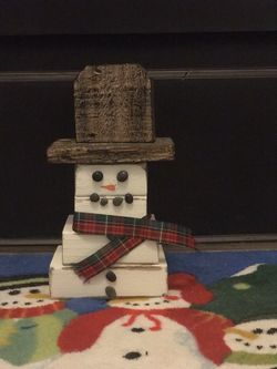 Wooden Snowman