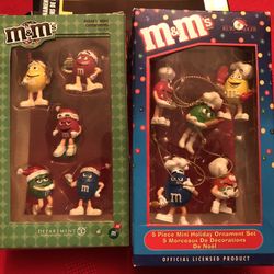 Vintage M&M Hanging Christmas Ornaments