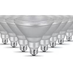 Feit Electric 90-Watt Equivalent PAR38 Dimmable CEC Title 20 Outdoor 90 E26 Medium Flood LED Light Bulb, Bright White 3000K (8-Pack)